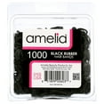 thumbnail image 1 of 1000 Count Rubber Bands in Re-closable Container for Ponytails and Braids (Black), 1 of 6