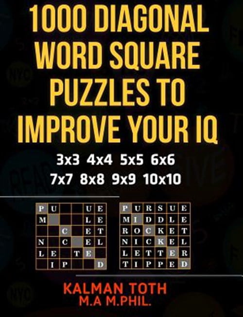 1000 Diagonal Word Square Puzzles to Improve Your IQ - Walmart.com
