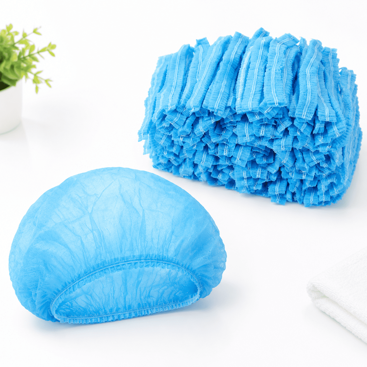 1000 Disposable Bouffant Caps Bulk Hair Nets 21