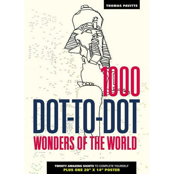 1000 Dot-To-Dot: Wonders of the World (Paperback)