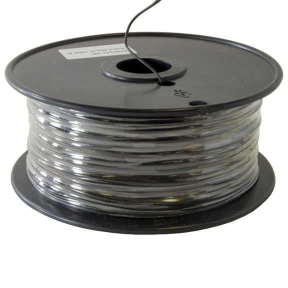 1000 Foot, 22 Gauge Solid Hook Up Wire - Black