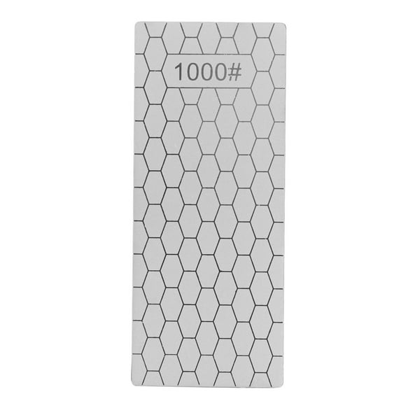 1000 Grit Diamond Sharpening Stone - Durable Rectangle Knife Sharpener Plate, Honeycomb Design Whetstone for Kitchen Tools, Scissors, Garden Equipment | Lightweight Portable, 150x63mm