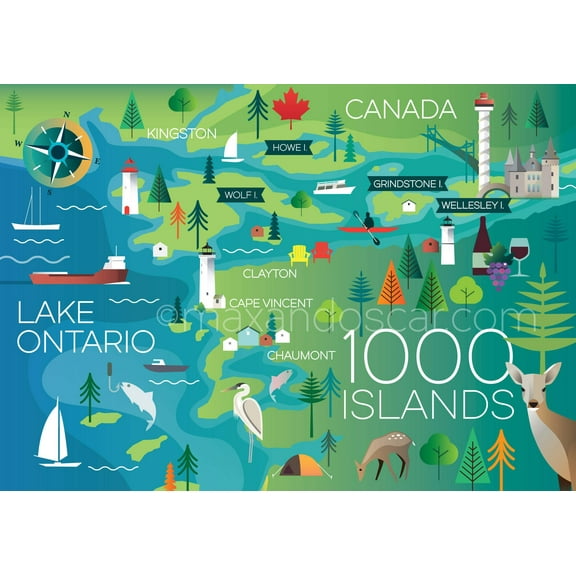 1000 ISLANDS PRINT