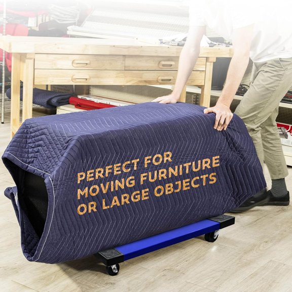 1000 Lb Capacity Plastic Furniture Dolly for Moving, 18 x 30 in, Fully Asembled and Ready to Use (Single Pack)