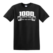 1000 Lb Club Powerlifting Gym Bodybuilding Fitness Strongman Creative Graphic For Special Occasions T-Shirt, Size S-5XL