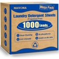 thumbnail image 1 of 1000 Loads Mega Pack Laundry Detergent Sheets, Eco-friendly Laundry Sheets, Powerful Cleaning, Suitable for Homes, Dorms, and Apartments- [Fragrance-Free], 1 of 5