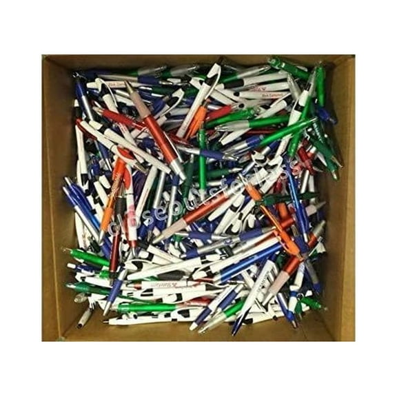 1000 Lot Misprint Pens, Point, Plastic, Retractable