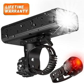Bike Lights Set Ultra Bright, Cuvccn Bicycle Light Rechargeable with 6 Spot  & Flood Beams, IP65 Waterproof Bike Lights for Night Riding, DIY 4X4 + 6X6