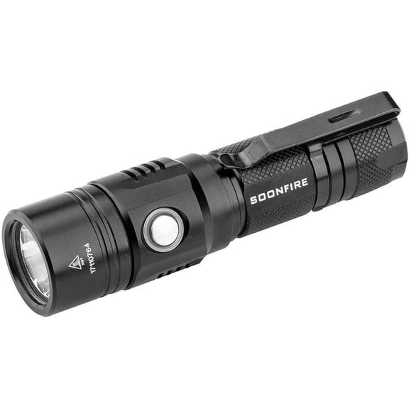 1000 Lumens White LED Flashlight, E USB Rechargeable Waterproof Compact EDC Law Enforcement flashlights (Camping, Emergency Use and Security)