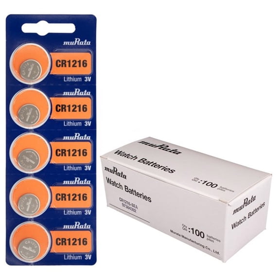 1000 MURATA CR1216 3v Lithium Battery NEW Expiration Date 2027