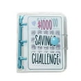 thumbnail image 1 of $1000 Money Savings Challenge Binder,Portable Mini Money Saving Binder,Mini Pocket Budget Book,Saving Organizer For Cash BLUE, 1 of 8