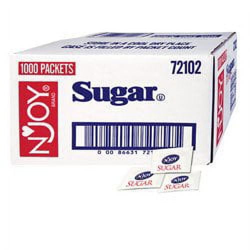 NJOY Granulated Sugar Packets Fruit Flavor 1000 Count 0.1 oz