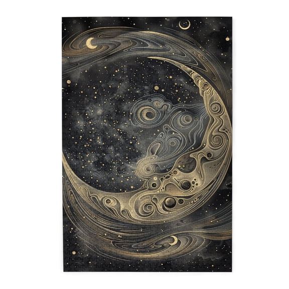 1000 PCS 1000 Piece Puzzle For Adults Dreamy Moon Universe,Brain Challenge,Unique And Beautiful Design,Enchanting Moon Wooden Puzzle As Home Decor,Great For Relaxation And Display For Puzzle Lovers