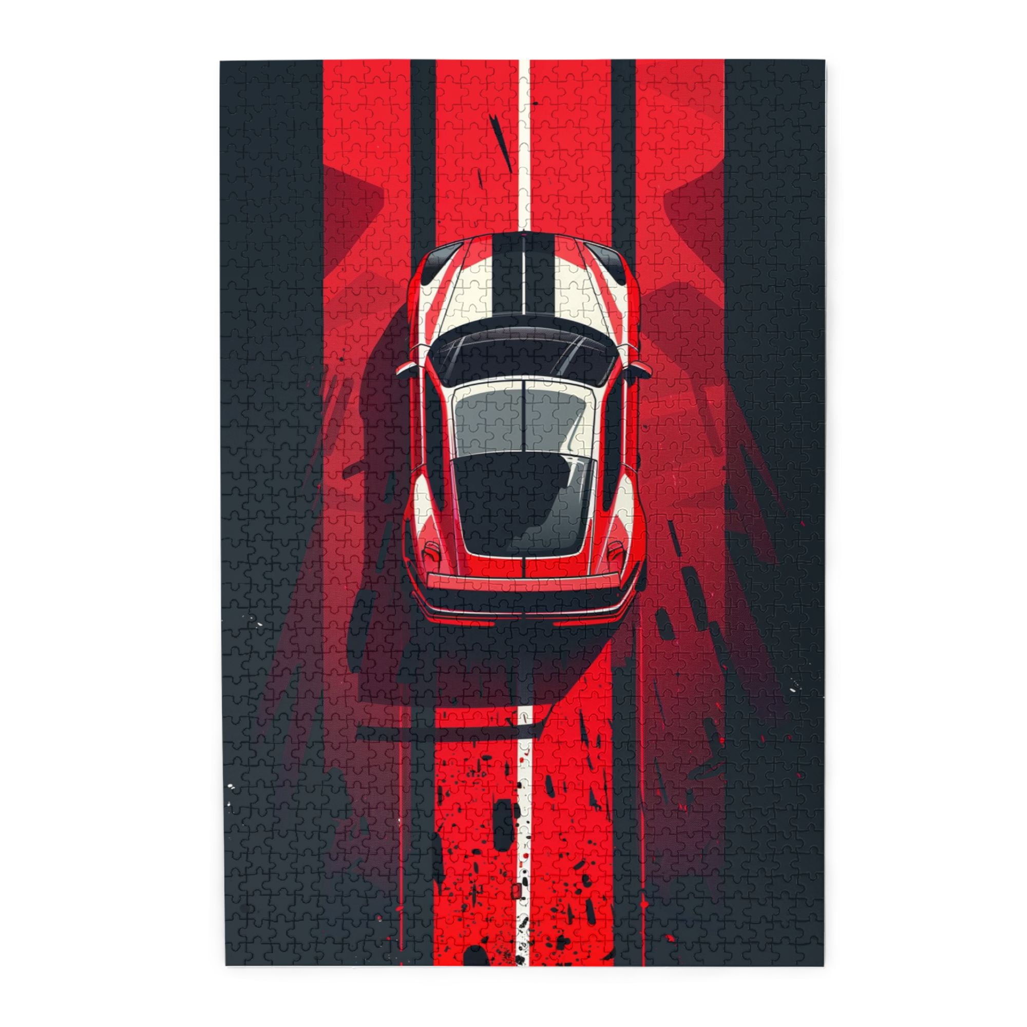 1000 PCS 1000 Piece Puzzle For Adults Red Sports Car,Stress Relieving ...
