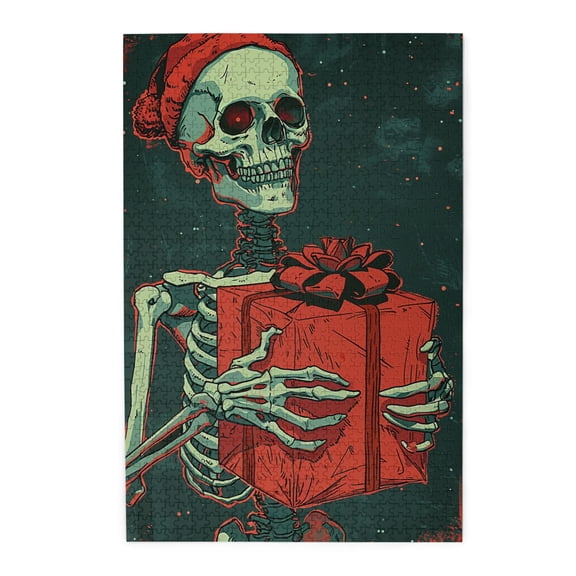 1000 PCS 1000 Piece Wooden Puzzles Christmas Gift of Skeleton People,Unique Artwork for Adults,Challenging Brain Exercise High difficulty Wood puzzle,Funny Gift of Skeleton People 1000 Piece Puzzle