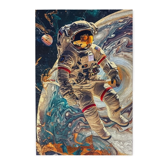 1000 PCS Astronauts & Planets Wooden Piece 1000 Piece,Creative Activity Hobbies for Adults,Unique and Beautiful Design,Exquisite Astronauts & Planets Wood Puzzle 1000 Piece,High difficulty puzzle