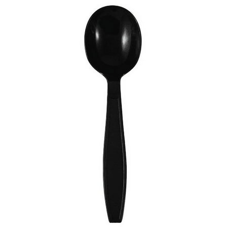 1000 PCS Black Heavyweight Spoons