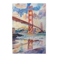 thumbnail image 1 of 1000 PCS Classic Golden Gate Bridge - 1000 Piece Scenery Jigsaw Puzzles,Enjoy The Puzzle Solving Process,Unique And Beautiful Design.Classic Landscape Puzzle As Home Decoration,Charm Wooden Puzzle, 1 of 1