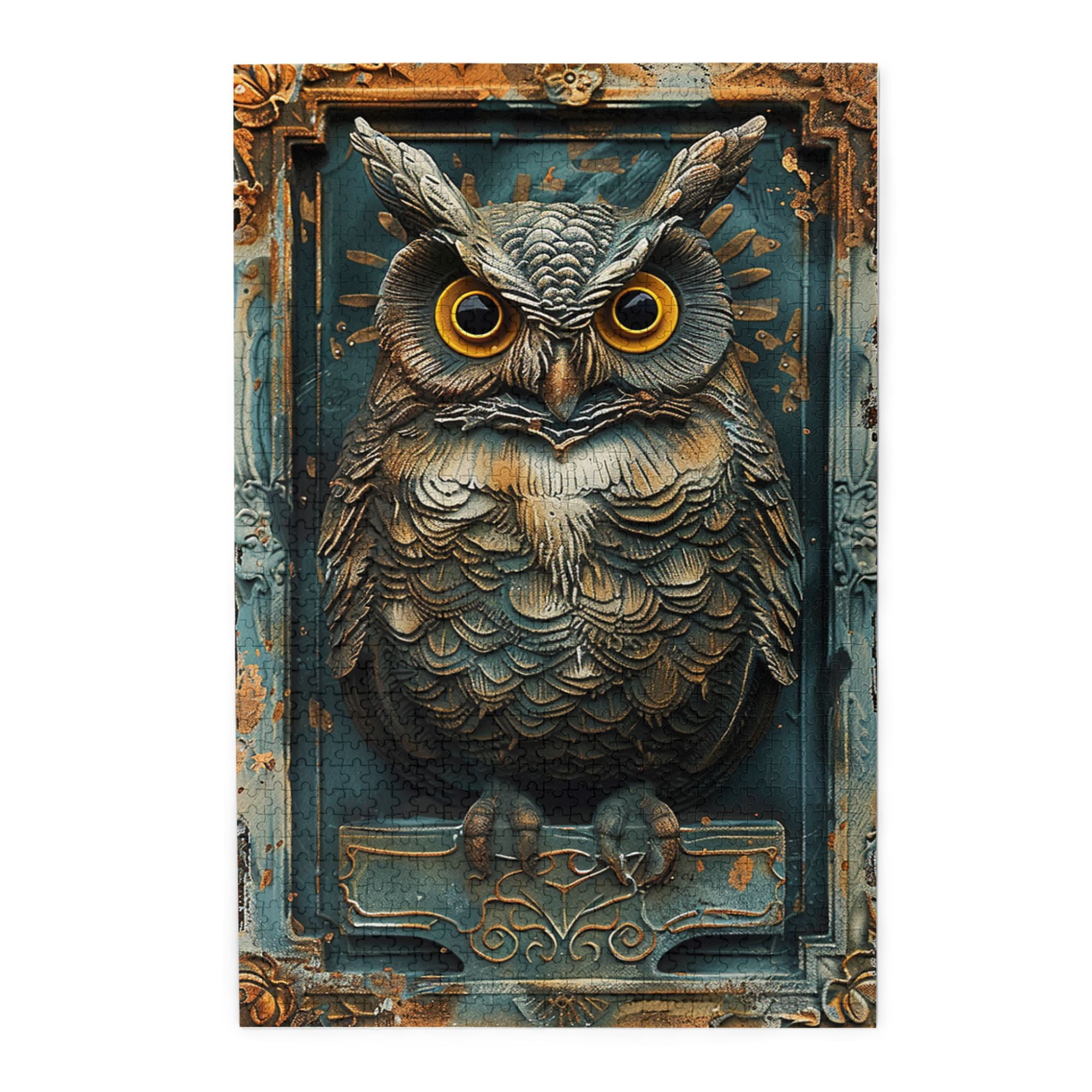 1000 PCS Classic Owl - 1000 Piece Wooden Puzzle For Adults,Funny Artwork For Animal,Characterized By Retro And Vibrant Illustrations Depicting An Owl,Enjoy The Puzzle Solving Process,Stunning Artwork