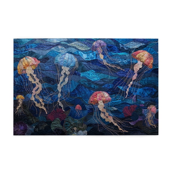 1000 PCS Colorful Jellyfish Jigsaw Wooden Puzzles 1000 Pieces,Unique Artwork For Adults,Enchanting Jellyfish Wood Puzzle,Fr Jellyfish & Puzzle Enthusiast Gifts,Creative Activity Hobbies For Adults