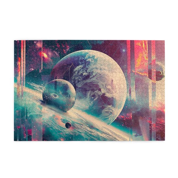 1000 PCS Cosmic Planet 1000 Piece Wooden Puzzle For Adults,Creative Activity Hobbies For Adults,Exquisite Cosmic Planet Adults Puzzles,Gift For Space Enthusiast,Creative Activity Hobbies For Adults
