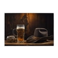 thumbnail image 1 of 1000 PCS Cowboy Hat & Beer 1000 Pcs Jigsaw Puzzles,They Come Together To Form A Cultural Image,Unique Artwork For Adults,Enchanting Cowboy Hat Adults Wooden Puzzle As Home Wall Decor, 1 of 6