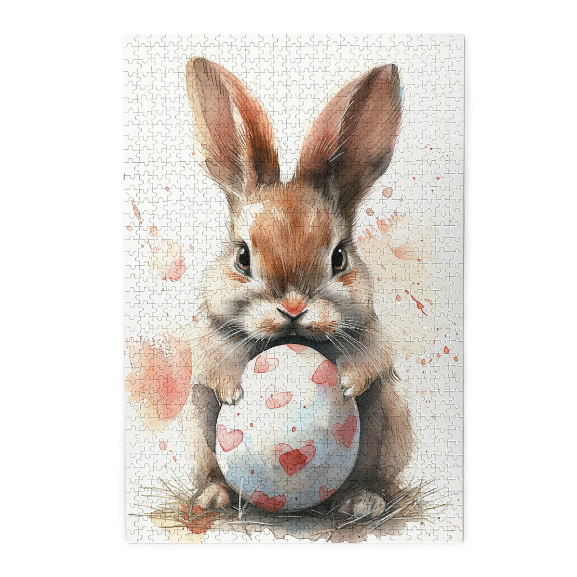 1000 PCS Cute rabbits & Colorful eggs puzzles for adults 1000 pieces,Unique and Beautiful Design,Wonderful imagination,Relax yourself,Charm Animal Wooden Puzzle,Relax yourself,for Animal Lovers Gift