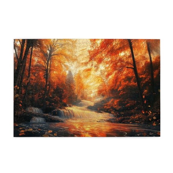 1000 PCS Dream Forests Stream Wooden Jigsaw Puzzles 1000 Pieces,Challenging Brain Exercise,Vibrant Design,Classic Forests Scenery High Difficulty Puzzle 1000 Piece,Creative Activity Hobbies For Adult
