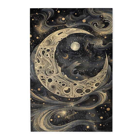 1000 PCS Dreamy Moon Universe 1000 Piece Puzzle For Adults,Wonderful Imagination,Relax And Enjoy The Fun Of Solving Puzzles,Great For Relaxation And Display For Puzzle Lovers,Charm Wooden Puzzle Game