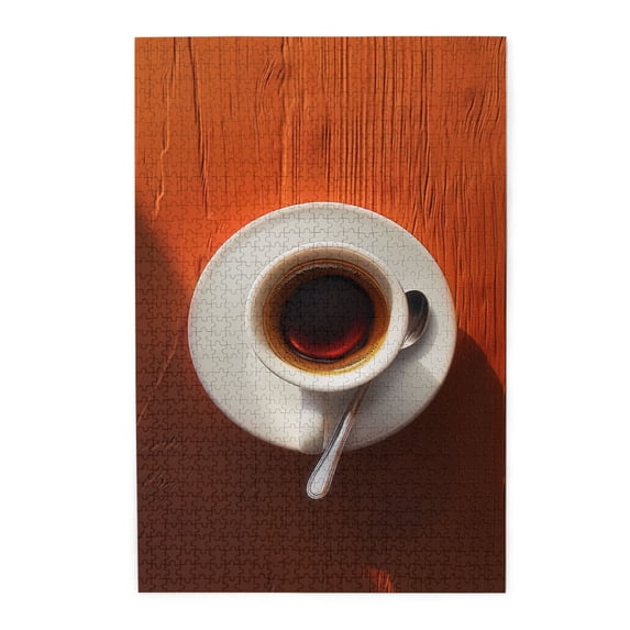 1000 PCS Enchanting Coffee 1000 Piece Wooden Jigsaw Puzzles,Stress Relieving Pleasure,Enjoy The Puzzle Solving Process,Great For Relaxation And Display For Puzzle Lovers,Relax Yourself