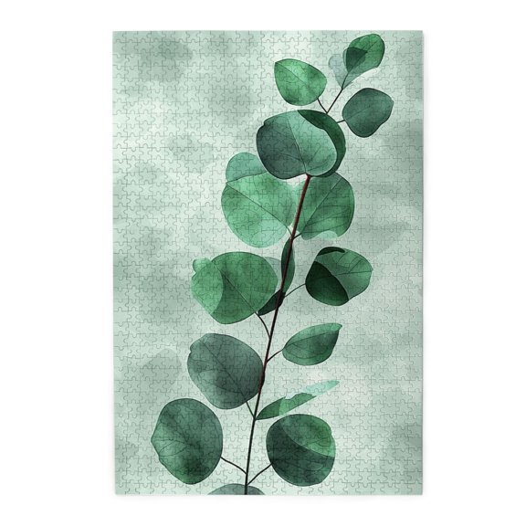 1000 PCS Enchanting Green Leaves 1000 Piece Wooden Puzzle For Adults,Stunning Artwork,Enjoy The Puzzle Solving Process,1000 Piece Jigsaw Puzzle For Adults Challenging Charm Puzzle For Game Night