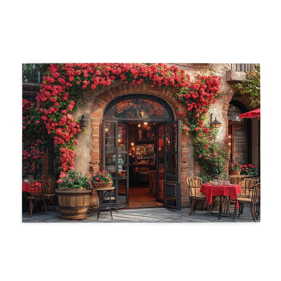 1000 PCS Enchanting Small Store Wooden Puzzles For Adults 1000 Pieces,Challenging Brain Exercise,Vibrant And Stunning Design,Beauty Small Store Funny Puzzle,Creative Activity Hobbies For Adults