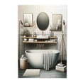 thumbnail image 1 of 1000 PCS European Style Bathroom Scene Jigsaw Puzzles 1000 Pieces,Family Leisure And Entertainment,Home Wall Decor,Relieve Stress And Enjoy The Fun Of Solving Puzzles,Adults Wooden Puzzle, 1 of 6