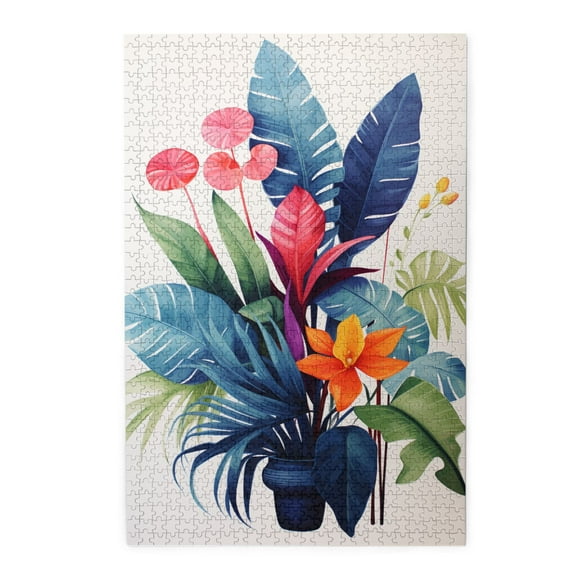 1000 PCS Exquisite Plant potted plant Wooden Puzzles 1000 Piece,Funny Artwork for Plant,Vibrant Design,Classic potted plant Stress relieving puzzle,Great for Relaxation and Display for Puzzle Lovers