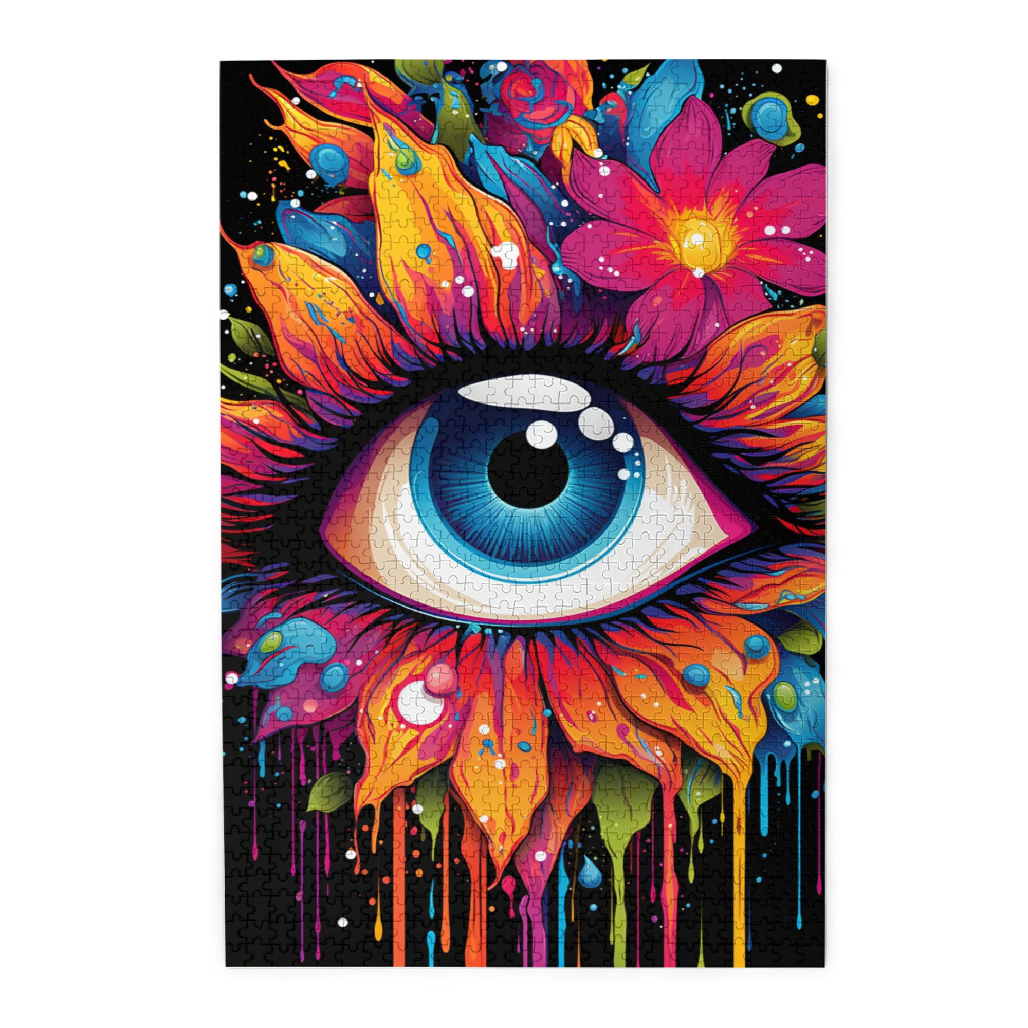1000 PCS Eye Of Life - 1000 Piece Vibrant Jigsaw Puzzle,Wonderful Imagination,Ideal For Relaxation And Family Fun,Modern Art Wooden Puzzle For Adults,Unique And Beautiful Design