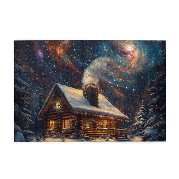 1000 PCS Fantasy Christmas Eve puzzles for adults 1000 pieces,Collectible Puzzle Featuring Christmas,Ideal for Relaxation and Family Fun,Chic Wooden jigsaw puzzles,Unique and Beautiful Design