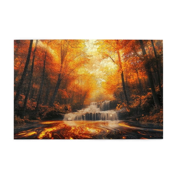 1000 PCS Fantasy Forests Stream Puzzles For Adults 1000 Pieces,Stunningly Vibrant Colors,Relax Yourself,Modern Art Scenery Wooden Jigsaw,Puzzles Suitable For Entertaining With Family During Holidays