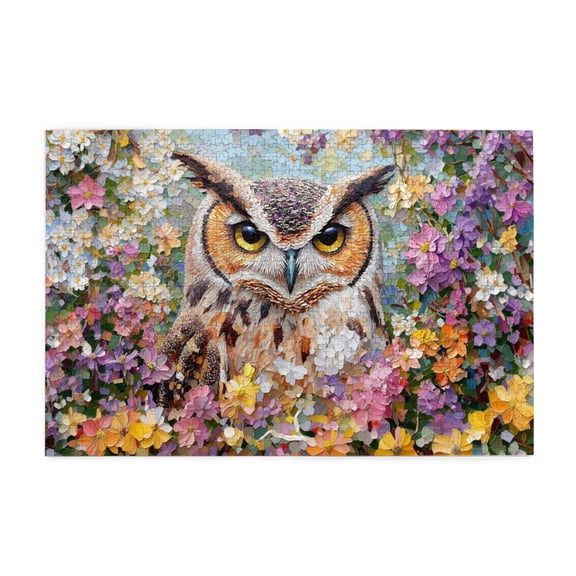 1000 PCS Garden Owl Jigsaw Puzzles 1000 Pieces,Funny Artwork For Adults,Enjoy The Puzzle Solving Process,Vibrant Colors Make You Feel Like You'Re There,Classic Wooden Puzzle Game,Stunning Artwork