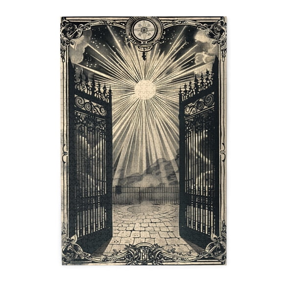 1000 PCS Gate Of Heaven Puzzles For Adults 1000 Pieces,Challenging Brain Exercise,Stress Relieving Pleasure,Modern Art Wooden Jigsaw Puzzles,Great For Relaxation And Display For Puzzle Lovers