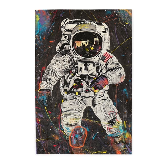 1000 PCS Graffiti astronaut jigsaw puzzles 1000 pieces,Creative Activity Hobbies for Adults,Exquisite Graffiti astronaut Wooden Puzzle 1000 Piece,Great for Relaxation and Display for Puzzle Lovers