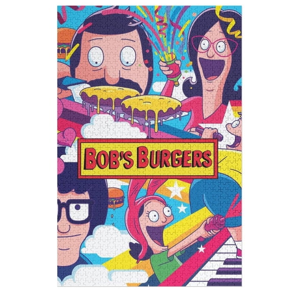 1000 PCS Jigsaw Puzzle Bob's Burgers Wooden Puzzle Challenging Game Fun Artwork For Family Friends Gifts