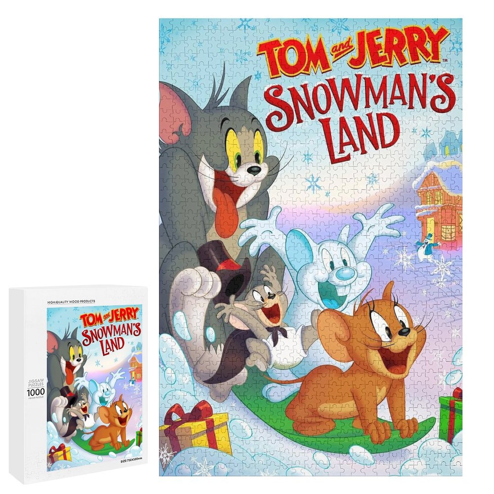 1000 PCS Jigsaw Puzzle - Tom And Jerry Puzzle Enthusiasts - Walmart.com
