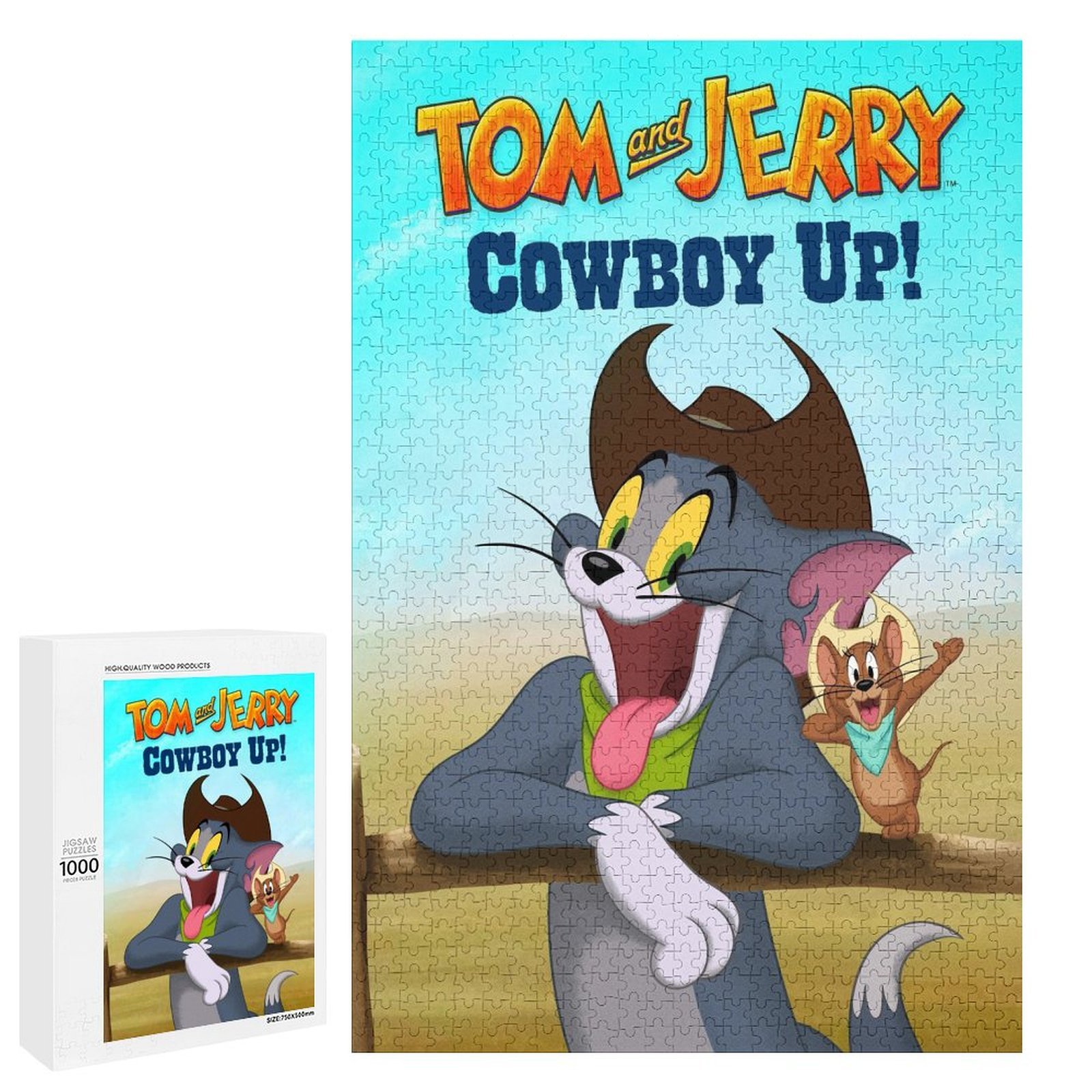1000 PCS Jigsaw Puzzle - Tom And Jerry Puzzle Enthusiasts - Walmart.com