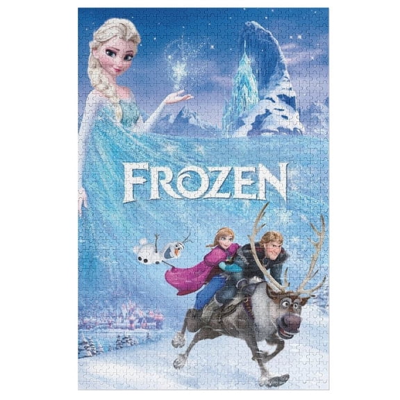1000 PCS Jigsaw Puzzle Frozen Cartoon Wooden Puzzle Challenging Game Fun Artwork For Family Friends Gifts