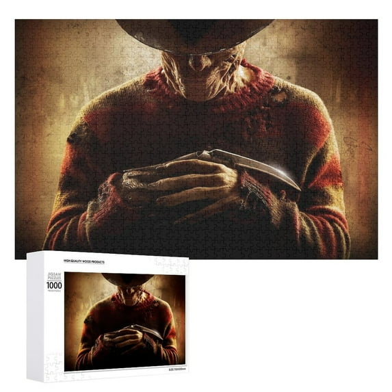 1000 PCS Jigsaw Puzzle Horror Freddy Krueger Puzzle Enthusiasts