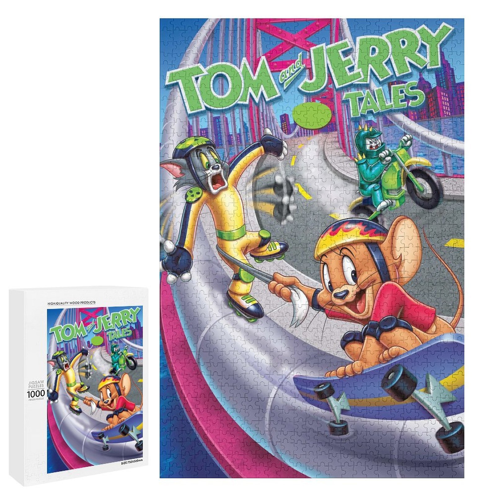 1000 PCS Jigsaw Puzzle - Tom And Jerry Puzzle Enthusiasts - Walmart.com
