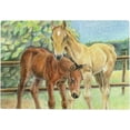 thumbnail image 1 of 1000 PCS Jigsaw Puzzles, 29.5" x 19.7" Artwork Gift for Adults Teens Foal and Filly Wooden Puzzle Games, 1 of 7