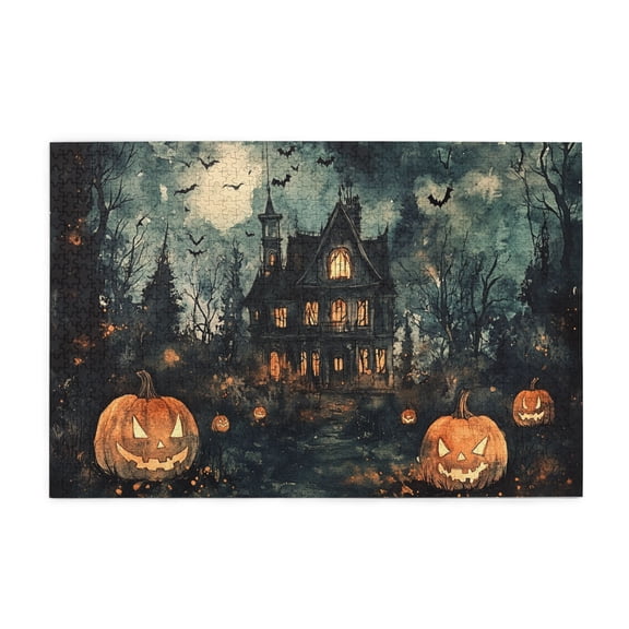 1000 PCS Mysterious Castle Wooden Puzzles For Adults 1000 Pieces,Brain Challenge,Funny Castle Holiday Decor Jigsaw Puzzles,That Come Together As One Holiday Image,Creative Activity Hobbies For Adults