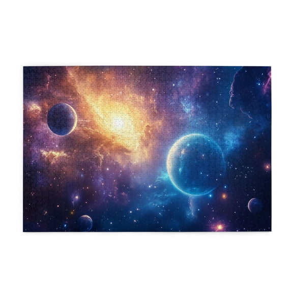 1000 PCS Mysterious Cosmic Galaxy 1000 Piece Puzzle For Adults,Brain Challenge,Enjoy The Puzzle Solving Process,Charm Cosmic Wooden Jigsaw Puzzles 1000 Piece,Exploring The Deep Universe,Funny Puzzle