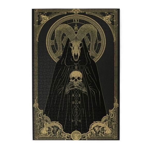 1000 PCS Mysterious Sheep Wizard puzzles for adults 1000 pieces,Unique Artwork for Adults,Vintage Art Wizard Wooden jigsaw puzzles Game,Wonderful imagination,Creative Activity Hobbies for Adults